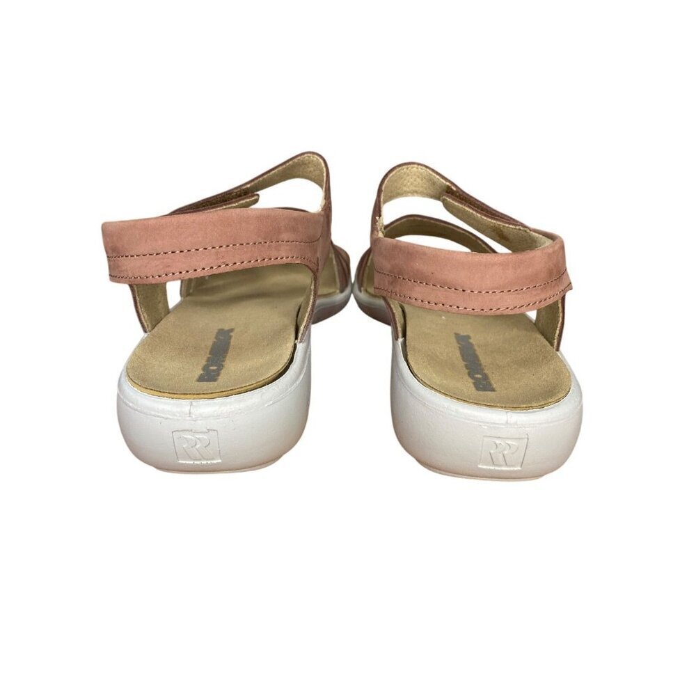 Romika Rose Suede Sandals Size 41 / 10 Adjustable Strap & Cushioned Sole Comfort - Picture 4 of 7